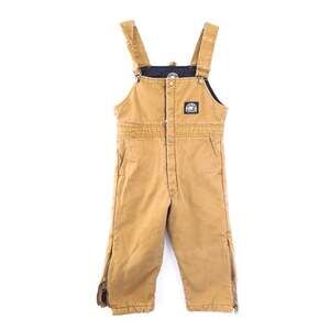 Polar King Bib Overalls Kids Small Insulated Twill Duck Workwear Cold Weather
